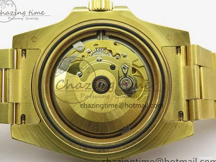 LN A2836 YG Dial Best Edition Wrapped Wrapped Bracelet Submariner Black 116618 D1F YG on 0207